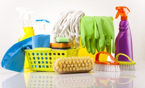 Furniture and household items being sorted during a Bayswater property clearance
